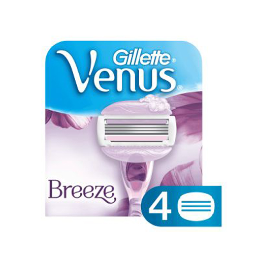 Gillette Venus Breeze Razor Blades (Cartridge), 4 Blades